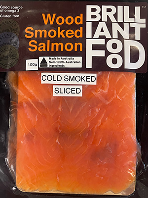 Cold Smoked Salmon pack sliced 100g 
